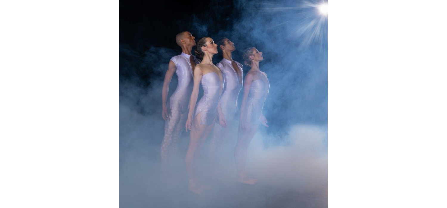 Craig Pedro, Darragh Hourrides, Revil Yon and Shana Dewey Loureiro - THE AFTERLIFE - SOULS - Joburg Ballet 2021. Photo: Lauge Sorensen.