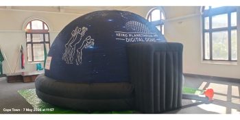 Iziko Museums and Amazon launch High-Tech Mobile Planetarium for Rural Outreach.